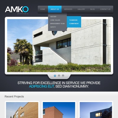 Architecture Drupal Template