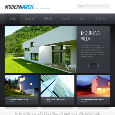 Black and White Construction Drupal Template
