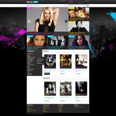 Music Store PrestaShop Theme