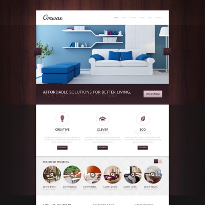 Interior Design Responsive Drupal Template