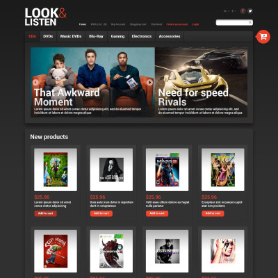Look, Listen Play OpenCart Template