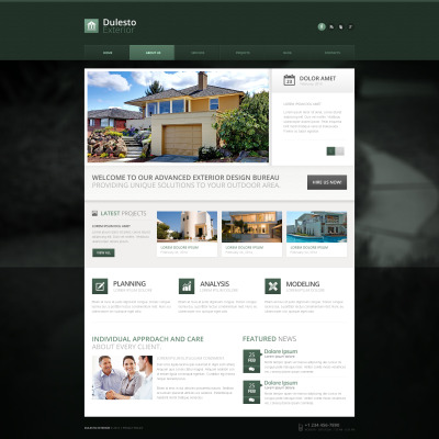 Exterior Design Drupal Template