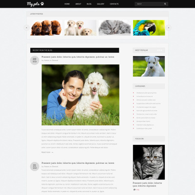 Pets Guide Drupal Template