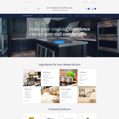 Kitchen Supplies OpenCart Template