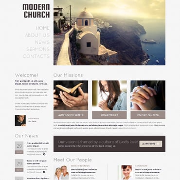 Religious Responsive WordPress Theme #48926
