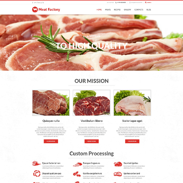 Health Benefits of Meat WordPress Theme #50934