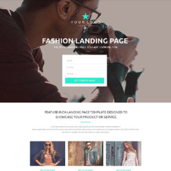 Fashion Responsive Landing Page