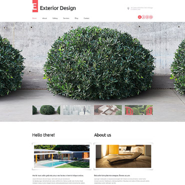 exterior design responsive wordpress theme